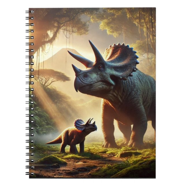Carnet Un adulte majestueux Tricératops (Devant)