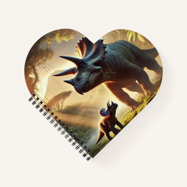 Carnet Un adulte majestueux Tricératops (Devant)