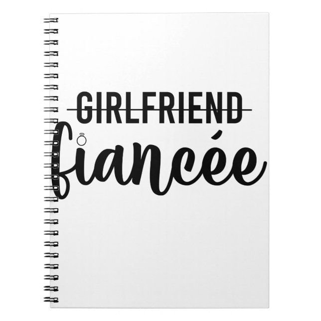 Carnet Un cadeau de la Fiancée Fiancée Fiancée (Devant)
