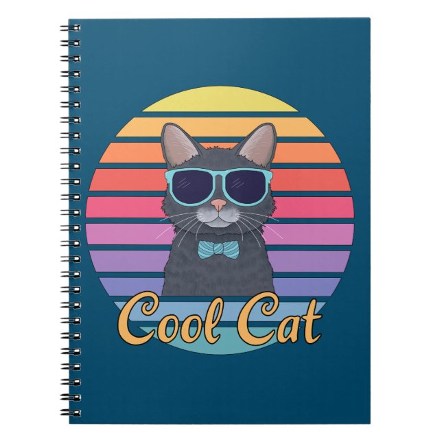 Carnet Un chat Cool (Devant)