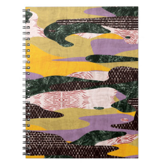 Carnet Un collage sans couture en camo forme un montage s
