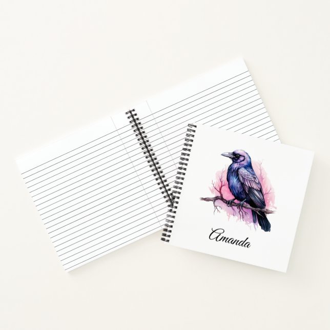 Carnet Un Corbeau noir sur une branche (Intérieur)