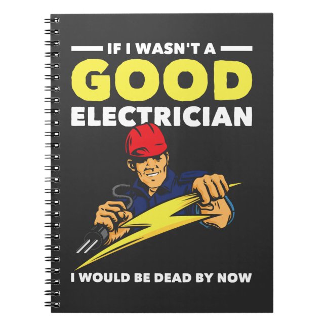 Carnet Un électricien drôle dit que le Humour du mari de  (Devant)
