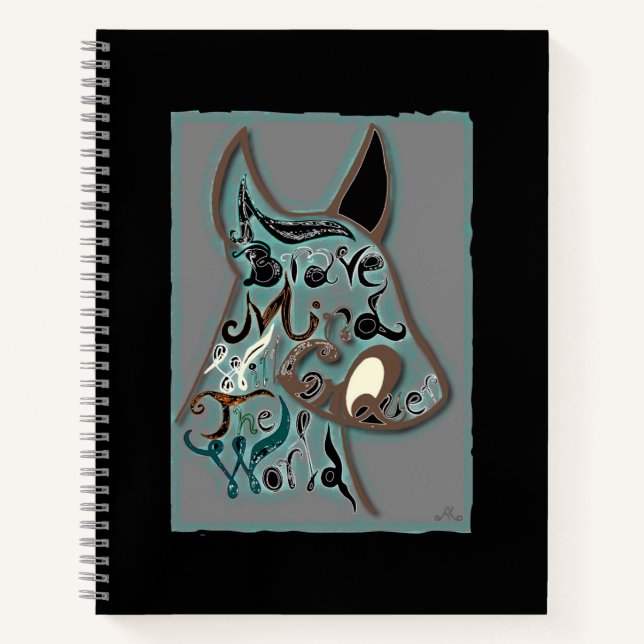 Carnet Un esprit courageux va conquérir le monde (Devant)