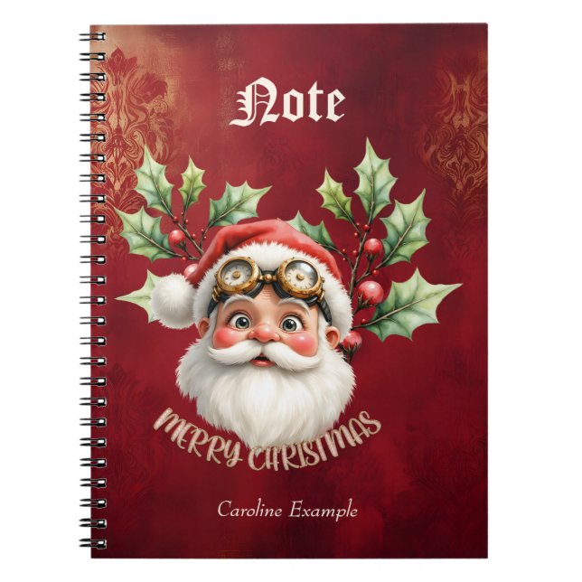 Carnet Un faux steampunk père Noël (Devant)