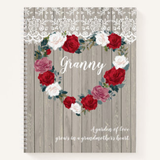 Carnet Un jardin d'amour personnalisé