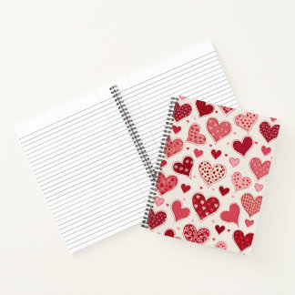 Carnet un monde plein de coeurs