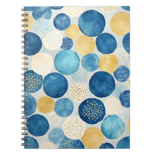 Carnet Un motif de cercles superposés dans des nuances de