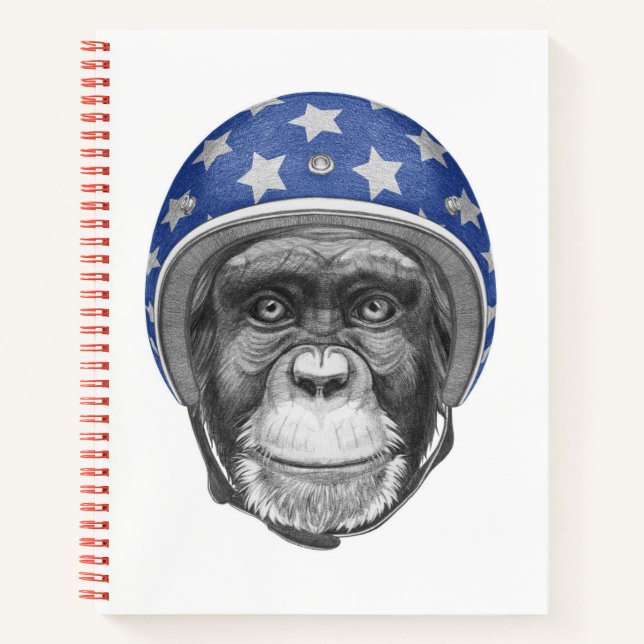 Carnet Un motocycliste Chimpanzé (Devant)