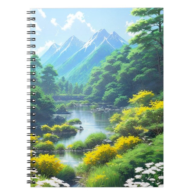 Carnet Un paradis vert d'arbres (Devant)