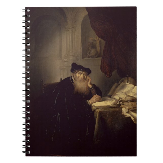 Carnet Un philosophe, 1635 (huile sur le panneau) (Devant)