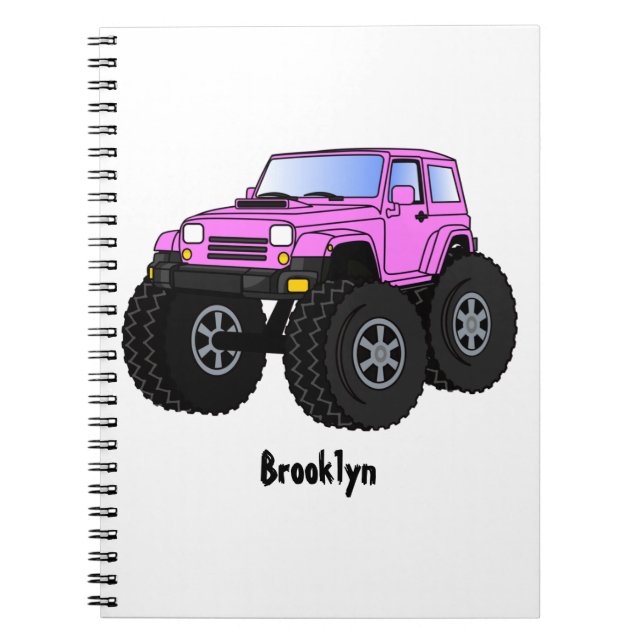 Carnet Un Pink Monster Cartoon (Devant)