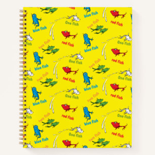 Carnet Un Poisson Deux Poissons Motif Jaune