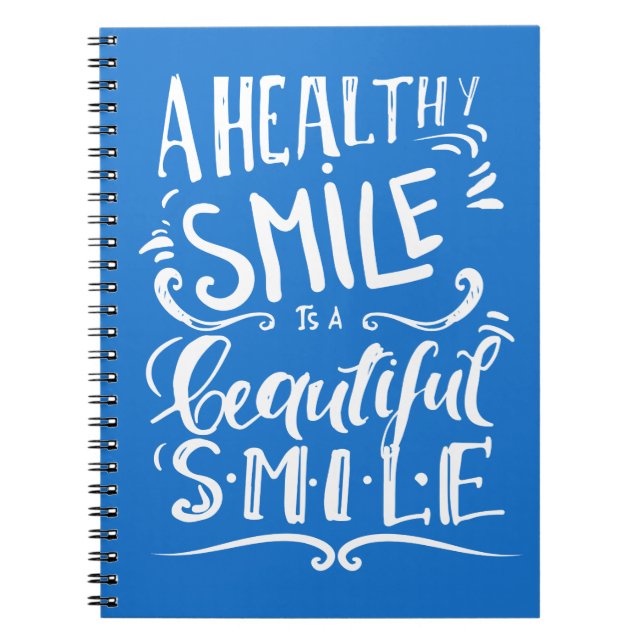 Carnet Un sourire sain est un beau sourire (Devant)