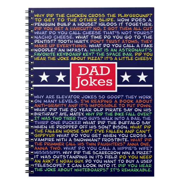 Carnet Un tas de blagues de papa (Devant)