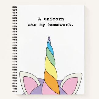 Carnet Un Unicorne Mangé Ma Maison Un Mignonne Ordinateur