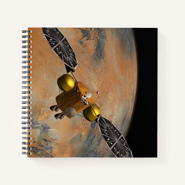 Carnet Un vaisseau Spacecraft Orbitant Mars. (Devant)