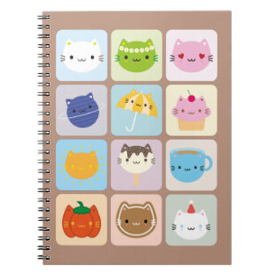 Carnet Une année de chats mignons