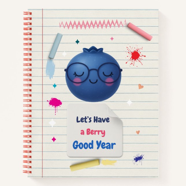 Carnet Une année délicieuse! – Un retour à l'école amusan (Devant)