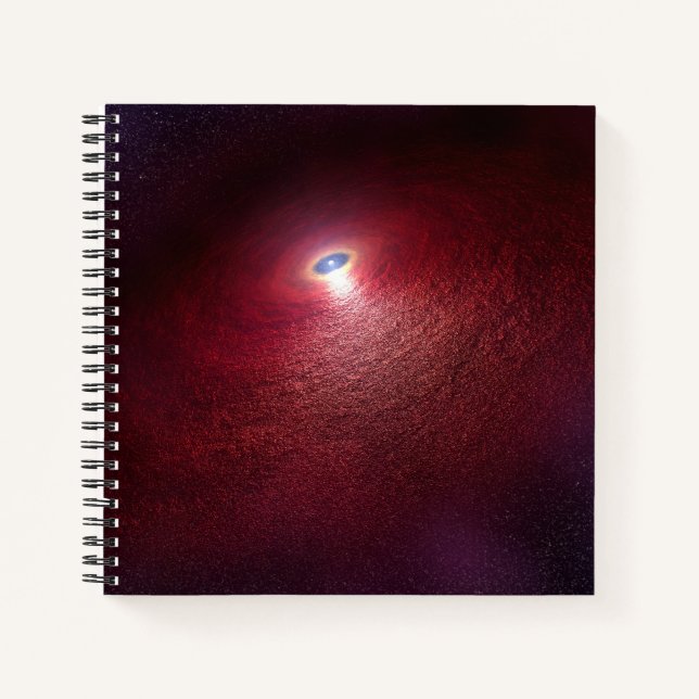Carnet Une Étoile De Neutron Avec Un Disque De Poussière  (Devant)