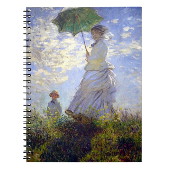 Carnet Une femme avec un parasol par Claude Monet (Devant)