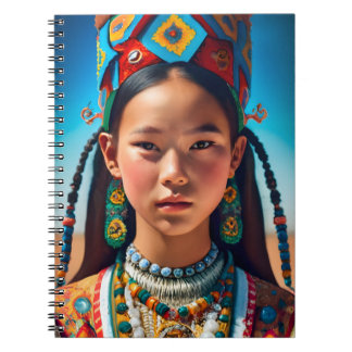 Carnet Une fille de village du nord de la Chine, parée 