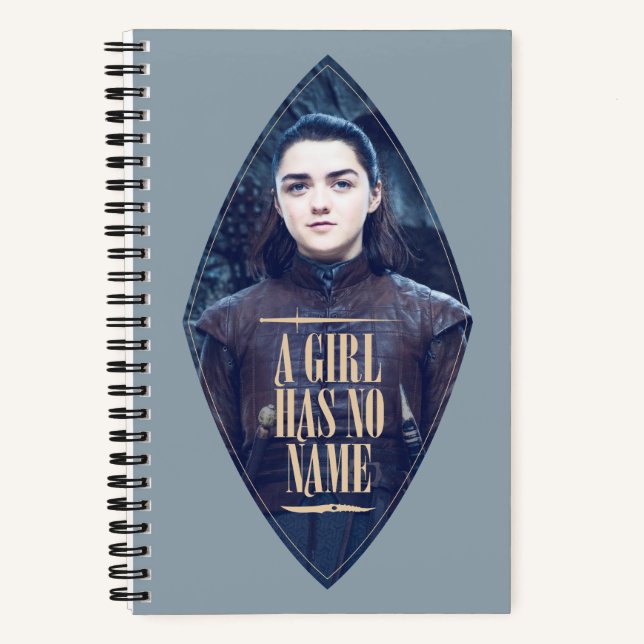 Carnet "Une Fille N'A Pas De Nom" Arya Stark Graphic (Recto)
