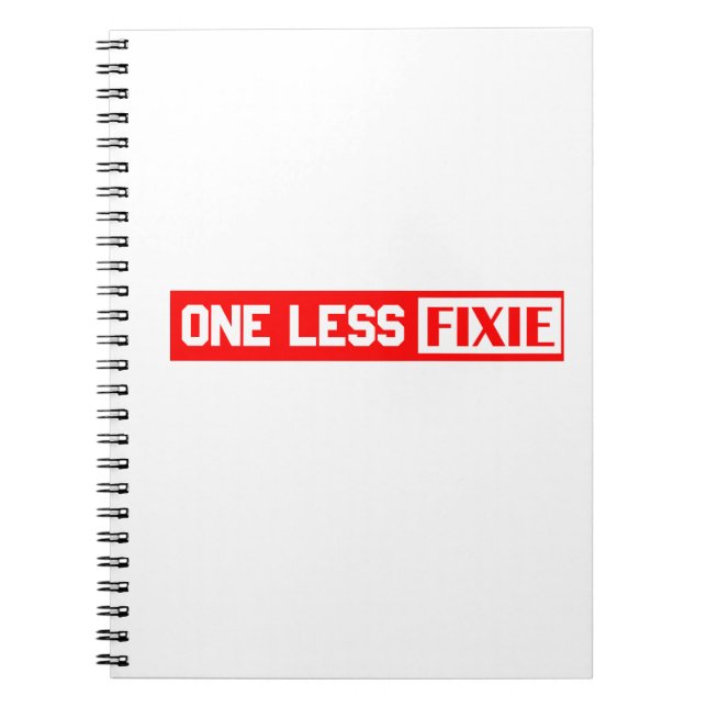 Carnet Une Fixie de moins (Devant)