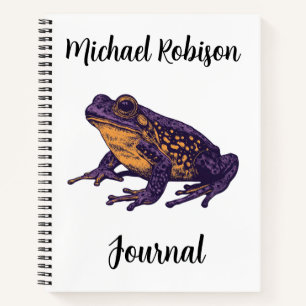 Carnet Une illustration de grenouille - l
