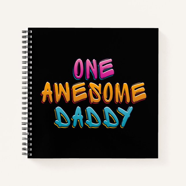 Carnet Une incroyable Typographie du Graffiti pour papa | (Devant)