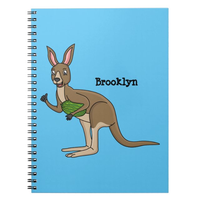Carnet Une jolie illustration de kangourou australien (Devant)