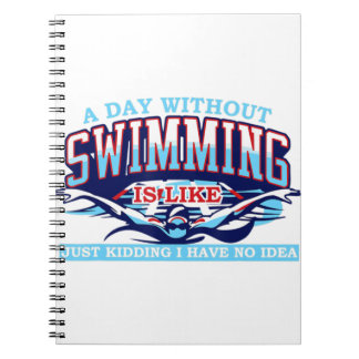 Carnet Une journée sans nager cadeau d'équipe de natation