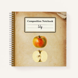 Carnet Une pomme Vintage et une mi-composition personnali