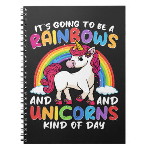 Carnet Unicorn Cute Whimsical Funny Rainbows Et Unicorns
