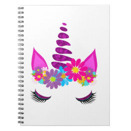 Carnet Unicorn Flowery Super mignonne Girl