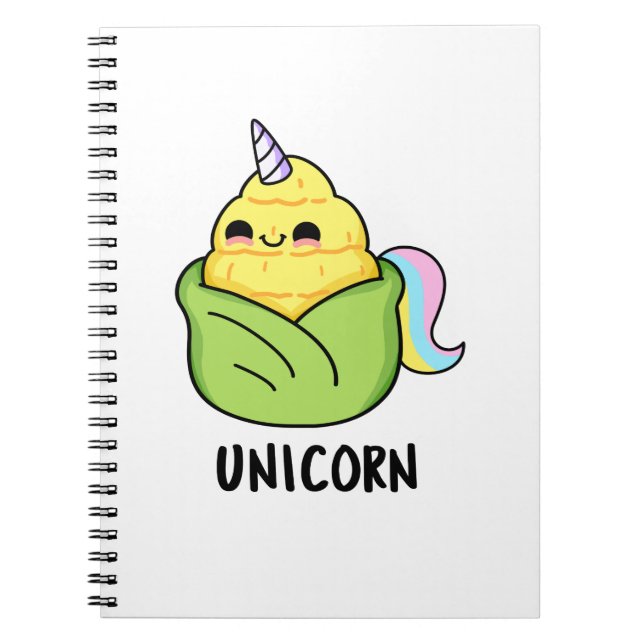 Carnet Unicorn Funny Baby Corn Pun (Devant)