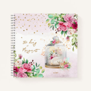 Carnet Unicorn Illustration Girl Daily Sketchbook