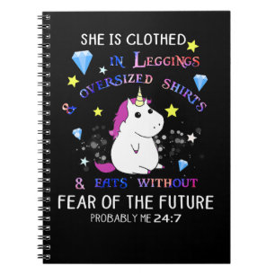 Carnet Unicorn Pony Elle Est Vêtue De Légumineuses Surdim