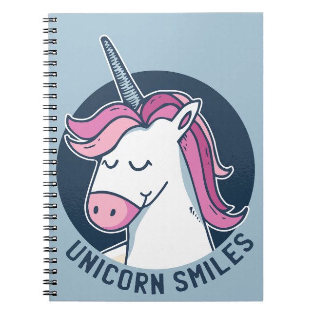 Carnet Unicorn sourit (Devant)