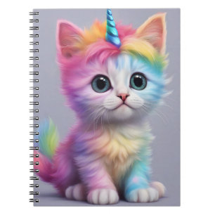 Carnet Unicorne arc-en-ciel Kitten
