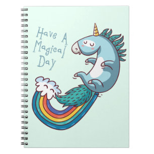 Carnet Unicorne "Ayez une journée magique"