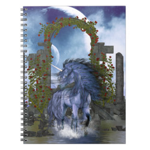 Carnet Unicorne bleue 2