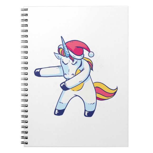 Carnet Unicorne de Noël (Devant)