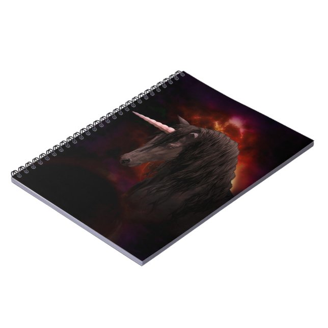 Carnet Unicorne noire (Côté gauche)
