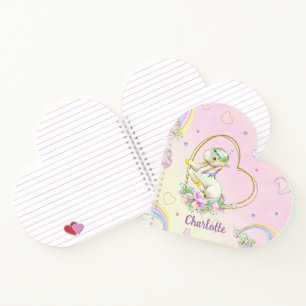 Carnet Unicorne personnalisée