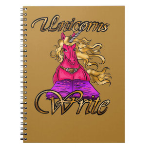 Carnet Unicornes Écrire