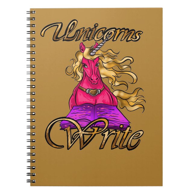 Carnet Unicornes Écrire (Devant)