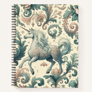 Carnet Unicornes victoriennes mystiques : Enchantées flor