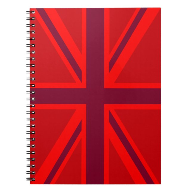 Carnet Union Jack rouge (Devant)