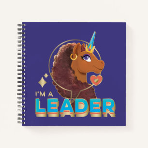 Carnet Unique à la licorne "I’m a Leader" Design